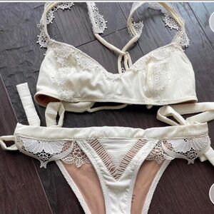 For Love and Lemons Bikini Worn once lace super cute and flattering